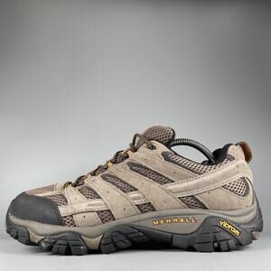 Merrell Moab 2 Men's Size 9 Brown Suede Outdoor Hiking Sneakers Casual Shoes EUC